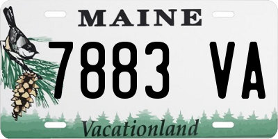 ME license plate 7883VA