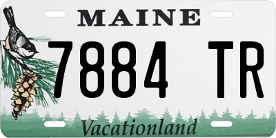 ME license plate 7884TR