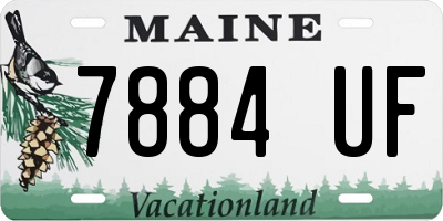 ME license plate 7884UF