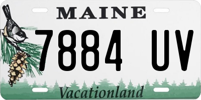 ME license plate 7884UV