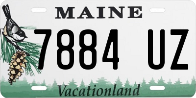 ME license plate 7884UZ