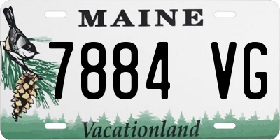 ME license plate 7884VG