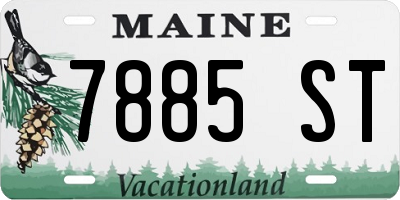 ME license plate 7885ST