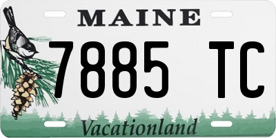 ME license plate 7885TC