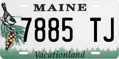 ME license plate 7885TJ