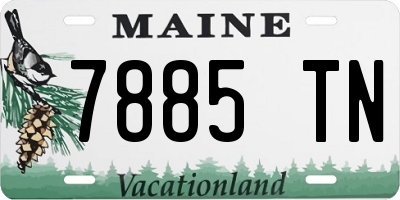ME license plate 7885TN