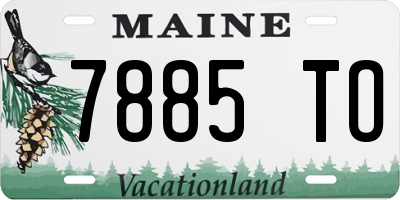 ME license plate 7885TO