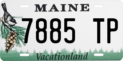 ME license plate 7885TP