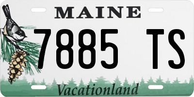 ME license plate 7885TS