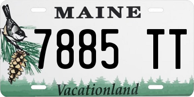 ME license plate 7885TT