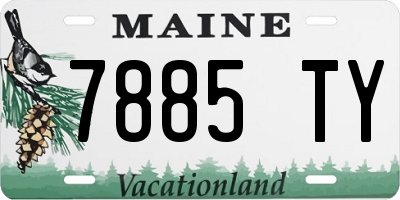 ME license plate 7885TY