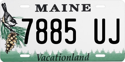 ME license plate 7885UJ