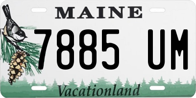 ME license plate 7885UM