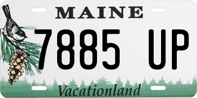 ME license plate 7885UP