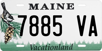 ME license plate 7885VA