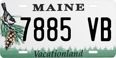 ME license plate 7885VB