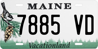 ME license plate 7885VD