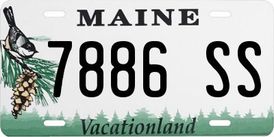 ME license plate 7886SS