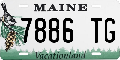 ME license plate 7886TG