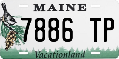 ME license plate 7886TP