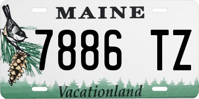 ME license plate 7886TZ