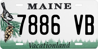 ME license plate 7886VB