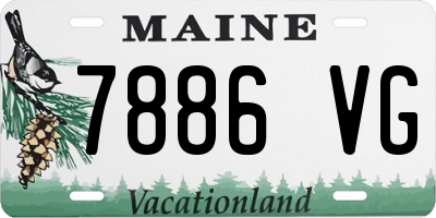 ME license plate 7886VG