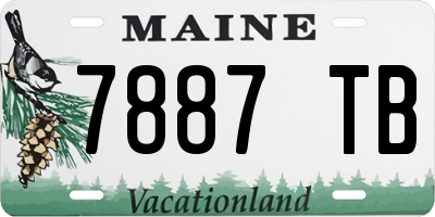 ME license plate 7887TB