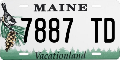 ME license plate 7887TD