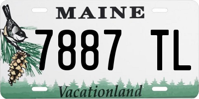 ME license plate 7887TL