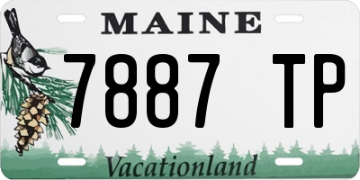 ME license plate 7887TP