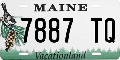 ME license plate 7887TQ