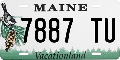 ME license plate 7887TU