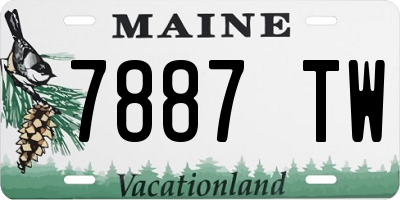 ME license plate 7887TW