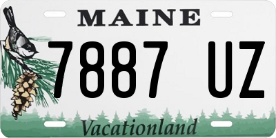 ME license plate 7887UZ