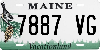 ME license plate 7887VG