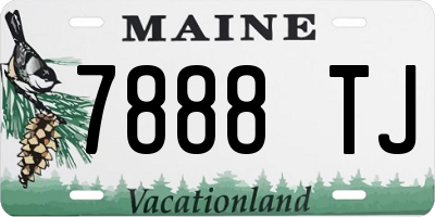 ME license plate 7888TJ