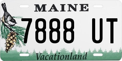 ME license plate 7888UT