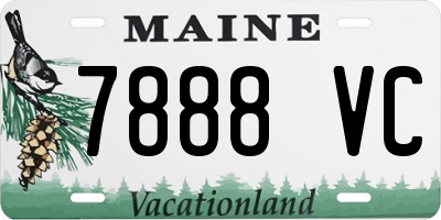 ME license plate 7888VC