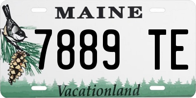 ME license plate 7889TE
