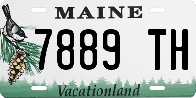 ME license plate 7889TH