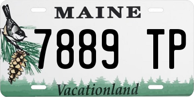 ME license plate 7889TP
