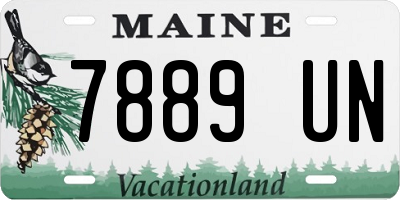 ME license plate 7889UN