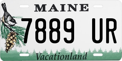 ME license plate 7889UR