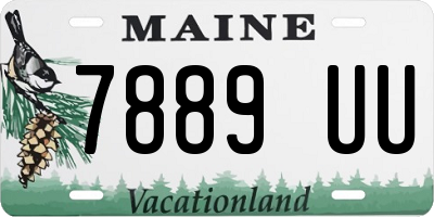 ME license plate 7889UU