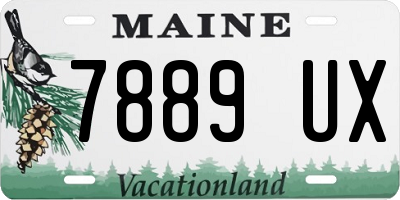 ME license plate 7889UX