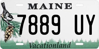 ME license plate 7889UY