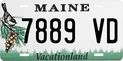 ME license plate 7889VD