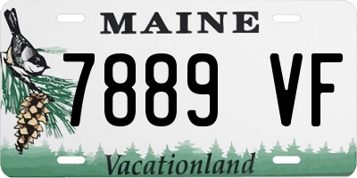 ME license plate 7889VF