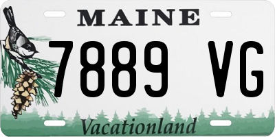 ME license plate 7889VG